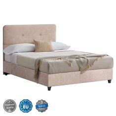 ΚΡΕΒΑΤΙ HM648.22 DOLORES, ΜΠΕΖ ΥΦΑΣΜΑ τ.NUBUCK, 120x200 εκ. |  Κρεβάτια στο espiti