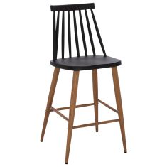 ΣΚΑΜΠΟ ΜΠΑΡ VANESSA ΜΑΥΡΟ ΜΕΣΑΙΟΥ ΥΨΟΥΣ HM9300.02  43x45x97Υεκ. |  Σκαμπώ μπαρ στο espiti