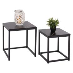 ΖΙΓΚΟΝ GRELAY 2 ΤΕΜ MDF ΟΨΗ ΜΑΡΜΑΡΟΥ & ΜΕΤΑΛΛΟ HM8762.13 45Χ45Χ50εκ. & 37Χ37Χ43 εκ. |  Τραπέζια στο espiti