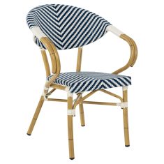 ΠΟΛΥΘΡΟΝΑ BAMBOO LOOK HM5861.02 ΜΠΛΕ-ΛΕΥΚΟ 59x56x82Yεκ. |  Πολυθρόνες κήπου στο espiti
