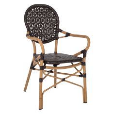 ΠΟΛΥΘΡΟΝΑ ΑΛΟΥΜΙΝΙΟΥ BAMBOO LOOK ΚΑΦΕ ΚΑΙ ΚΑΦΕ PE RATTAN HM5926.01 56x62x95Yεκ. |  Πολυθρόνες κήπου στο espiti