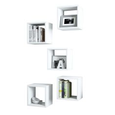 ΣΕΤ ΡΑΦΙΑ ΤΟΙΧΟΥ 5ΤΜΧ ΜΕΛΑΜΙΝΗΣ HM9519.03 ΛΕΥΚΟ 30x30x24Y εκ. |  Ραφιέρες τοίχου στο espiti