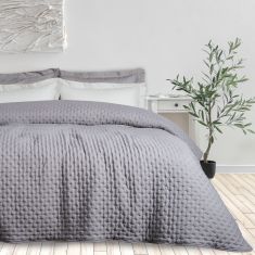 DAS HOME ΚΟΥΒΕΡΛΙ KING HAPPY 9630 GREY |  Κουβερλί Υπέρδιπλα στο espiti