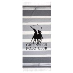 GREENWICH POLO CLUB ΠΕΤΣΕΤΑ-ΠΑΡΕΟ 80Χ170 3841 GREY |  Πετσέτες Θαλάσσης στο espiti