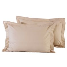 DAS HOME 1002 ΖΕΥΓΟΣ ΜΑΞΙΛΑΡΟΘΗΚΕΣ BEIGE BEIGE |  Μαξιλαροθήκες Απλές στο espiti