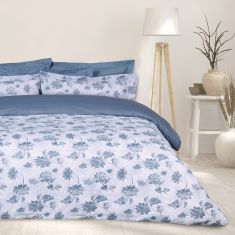 DAS HOME ΣΕΤ ΣΕΝΤΟΝΙΑ KING HAPPY 9672 BLUE, GREY |  Σεντόνια Υπέρδιπλα / King Size στο espiti