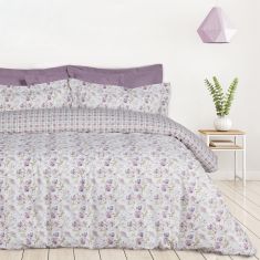 DAS HOME ΣΕΤ ΣΕΝΤΟΝΙΑ ΜΟΝΑ HAPPY 9675 IVORY, LILAC |  Σεντόνια Υπέρδιπλα / King Size στο espiti