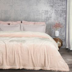 DAS HOME ΚΟΥΒΕΡΤΑ FLEECE 220Χ240 1185 PINK |  Κουβέρτες Βελουτέ Υπέρδιπλες στο espiti