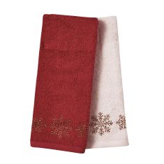 DAS HOME CHRISTMAS ΠΟΤΗΡΟΠΑΝΑ ΣΕΤ 2ΤΜΧ 40X60 0704 IVORY, RED |  Χριστουγεννιάτικες Πετσέτες στο espiti