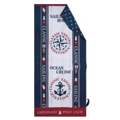 GREENWICH POLO CLUB ΠΕΤΣΕΤΑ ΘΑΛΑΣΣΗΣ 80Χ170 3908 BLUE, IVORY |  Πετσέτες Θαλάσσης στο espiti
