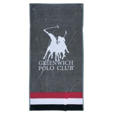 GREENWICH POLO CLUB ΠΕΤΣΕΤΑ ΘΑΛΑΣΣΗΣ 90Χ180 3867 GREY, RED, WHITE |  Πετσέτες Θαλάσσης στο espiti