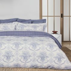 DAS HOME ΣΕΝΤΟΝΙΑ ΣΕΤ KING PRESTIGE 1696 BLUE, ECRU |  Σεντόνια Υπέρδιπλα / King Size στο espiti