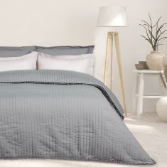 DAS HOME ΚΟΥΒΕΡΛΙ ΜΟΝΟ HAPPY 9653 GREY |  Κουβερλί Υπέρδιπλα στο espiti