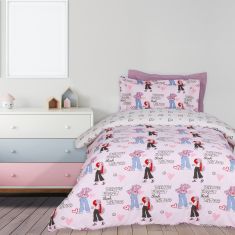 DAS KIDS ΣΕΤ ΣΕΝΤΟΝΙΑ ΜΟΝΑ 4940 GREY, PINK |  Σεντόνια Παιδικά στο espiti