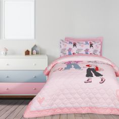 DAS KIDS ΚΟΥΒΕΡΛΙ ΜΟΝΟ 4940 GREY, PINK |  Κουβερλί Παιδικά στο espiti