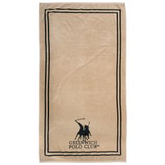 GREENWICH POLO CLUB ΠΕΤΣΕΤΑ ΘΑΛΑΣΣΗΣ 90Χ170 4050 BLACK, TAUPE |  Πετσέτες Θαλάσσης στο espiti