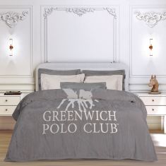 GREENWICH POLO CLUB ΚΟΥΒΕΡΤΑ FLEECE ΥΠΕΡΔΙΠΛH 3489 GREY |  Κουβέρτες Βελουτέ Υπέρδιπλες στο espiti