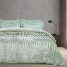 DAS HOME ΚΟΥΒΕΡΤΑ VELOUR ΥΠΕΡΔΙΠΛΗ 1360 DARK MINT |  Κουβέρτες Βελουτέ Υπέρδιπλες στο espiti