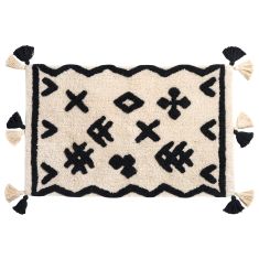 DAS HOME ΤΑΠΕΤΟ 50Χ80 0768 BLACK, IVORY |  Πατάκια Μπάνιου στο espiti
