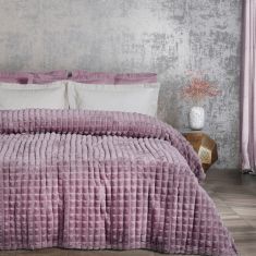 DAS HOME ΚΟΥΒΕΡΤΑ FLEECE 220Χ240 1358 DUSTY PURPLE |  Κουβέρτες Βελουτέ Υπέρδιπλες στο espiti