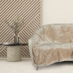 DAS HOME ΚΟΥΒΕΡΤΑ FLEECE 130Χ170 1187 BEIGE |  Κουβέρτες Καναπέ στο espiti