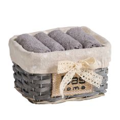 DAS HOME ΣΕΤ ΠΕΤΣΕΤΕΣ 4ΤΕΜΑΧΙΩΝ SOFT 4001 GREY |  Σετ Πετσέτες στο espiti