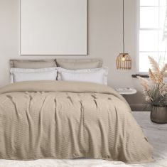DAS HOME ΚΟΥΒΕΡΤΑ ΠΙΚΕ 220X240 0493 ΜΠΕΖ |  Κουβέρτες Βαμβακερές Υπέρδιπλες στο espiti