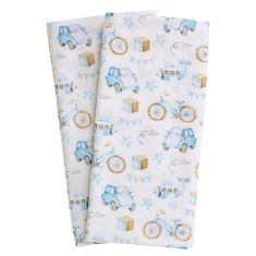 DAS BABY ΣΕΤ ΣΕΝΤΟΝΙΑ ΛΙΚΝΟΥ FUN 4918 BLUE, OCHRE, WHITE |  Βρεφικά Σεντόνια στο espiti
