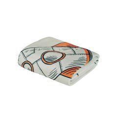 DAS BABY ΚΟΥΒΕΡΤΑ FLEECE 110Χ150 BABY FUN 4912 BLUE, GREY, ORANGE |  Βρεφικές Κουβέρτες στο espiti