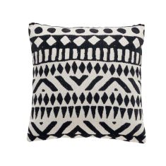 DAS HOME ΜΑΞΙΛΑΡΙ ΦΙΓΟΥΡΑΣ 40Χ40 0277 BLACK, CREAM |  Μαξιλάρια διακοσμητικά στο espiti