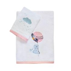DAS BABY ΣΕΤ ΠΕΤΣΕΤΕΣ 2 ΤΕΜΑΧΙΩΝ ΚΕΝΤΗΤΕΣ FUN 4915 PINK, WHITE |  Βρεφικές πετσέτες στο espiti