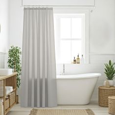 DAS HOME ΚΟΥΡΤΙΝΑ ΜΠΑΝΙΟΥ 240X180 0805 GREY |  Κουρτίνες Μπάνιου στο espiti