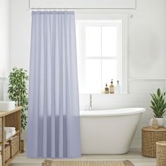 DAS HOME ΚΟΥΡΤΙΝΑ ΜΠΑΝΙΟΥ 240X180 0804 BLUE |  Κουρτίνες Μπάνιου στο espiti