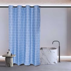 GREENWICH POLO CLUB ΚΟΥΡΤΙΝΑ ΜΠΑΝΙΟΥ 240Χ180 ESSENTIAL 3119 DUSTY BLUE |  Κουρτίνες Μπάνιου στο espiti