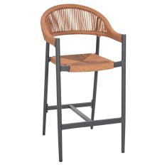 ΣΚΑΜΠΟ BAR ΑΛΟΥΜΙΝΙΟΥ GREGG HM5788.12 ΑΝΘΡΑΚΙ-ΜΠΕΖ ΤΗΣ ΑΜΜΟΥ ΣΥΝΘ.RATTAN 54x57x106Υεκ |  Σκαμπώ κήπου στο espiti