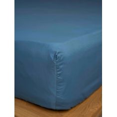 Κατωσέντονο Cotton Feelings με λάστιχο 104 Blue Ημίδιπλο (120x200+30) Sunshinehome |  Σεντόνια Μονά / Ημίδιπλα στο espiti