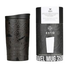 ESTIA ΘΕΡΜΟΣ TRAVEL MUG SAVE THE AEGEAN 350ml NOIR ECHO - 01-25588 Estia |  Θερμός & Αξεσουάρ στο espiti