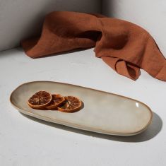 ESTIA ΠΙΑΤΕΛΑ ΟΒΑΛ VIGNETTE STONEWARE 31cm IVORY - 07-24321 Estia |  Πιάτα-Μπωλ στο espiti