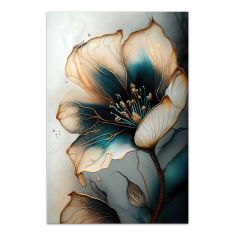 Πίνακας σε καμβά "Emerald Golden Flower" Megapap ψηφιακής εκτύπωσης 70x100x3εκ. |  Πίνακες στο espiti