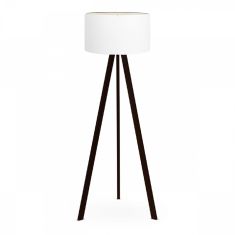 Φωτιστικό δαπέδου Rosling Megapap Mdf/ύφασμα Pvc χρώμα μαύρο - λευκό 38x38x140εκ. |  Δαπέδου στο espiti