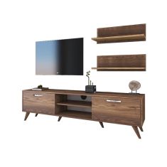 Σύνθετο σαλονιού Jasmine pakoworld καρυδί 180x35x48.5εκ |  Συνθέσεις σαλονιού στο espiti