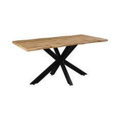 Tραπέζι Gilman pakoworld MDF sonoma-μαύρο 150x90x75εκ |  Τραπέζια στο espiti