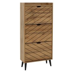 Παπουτσοθήκη Thelma pakoworld 12 ζεύγων sonoma 60x23.8x131.6εκ |  Παπουτσοθήκες στο espiti