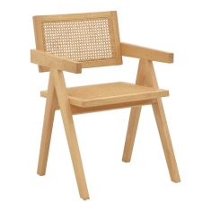 Πολυθρόνα Winslow pakoworld φυσικό rubberwood 52x59x79εκ |  Καρέκλες στο espiti
