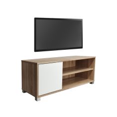 Έπιπλο τηλεόρασης Ellon pakoworld μελαμίνης sonoma-λευκό 120x40x41εκ. |  Έπιπλα τηλεόρασης στο espiti