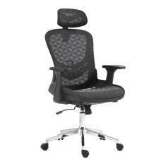 Καρέκλα γραφείου εργασίας Mergi pakoworld μαύρο mesh 62x63x120εκ |  Καρέκλες γραφείου στο espiti