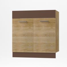 Alina Κάτω ντουλάπι Νεροχύτη 80x44,5x85cm Σονόμα-Μόκκα AlphaB2B |  Ντουλάπια στο espiti