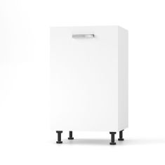 CHARLOTΤE Κάτω Ντουλάπι 50x46.5x82cm με μεταλλικά χερούλια ΛΕΥΚΟ AlphaB2B |  Ντουλάπια στο espiti