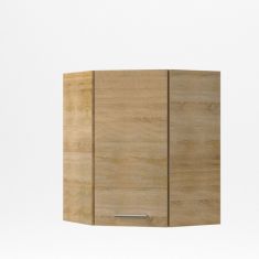 ALINA Πάνω Ντουλάπι Γωνίας 60x60x30.5x71.8εκ Σονόμα-Μόκκα AlphaB2B |  Ντουλάπια στο espiti