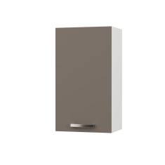 CHARLOTΤE Πάνω Ντουλάπι 40x30.5x71.8εκ με μεταλλικά χερούλια Μόκα AlphaB2B |  Ντουλάπια στο espiti